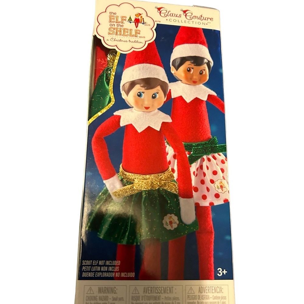 New The Elf on the Shelf set of 2 holiday skirts Clothing for elf doll